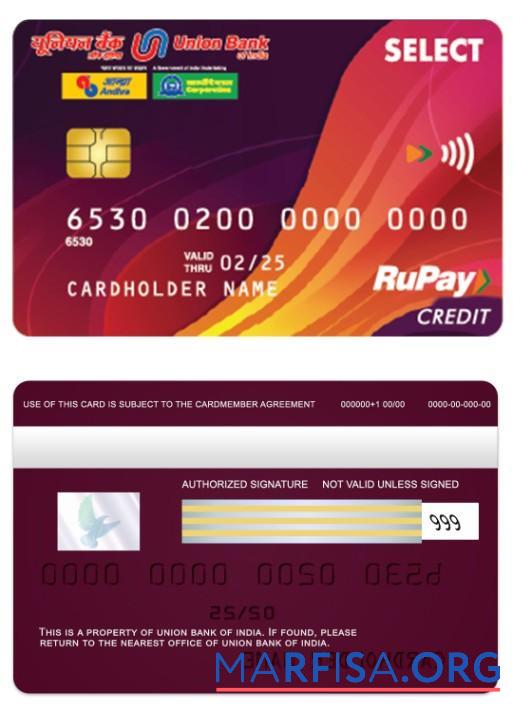 Realistic India Union Bank RuPay credit card real example